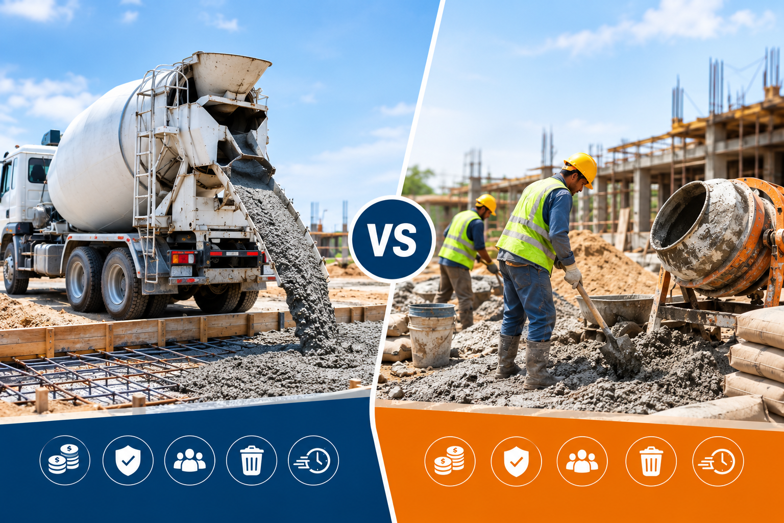 Ready Mix Concrete vs Traditional Site Mixed Concrete